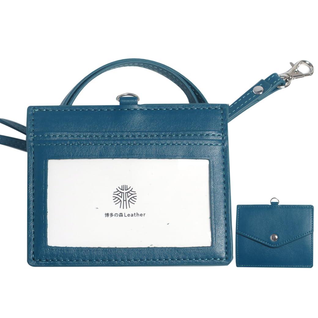 Amazon.co.jp: HAKATA NO MORI LEATHER 本革 idカードホルダー 横型
